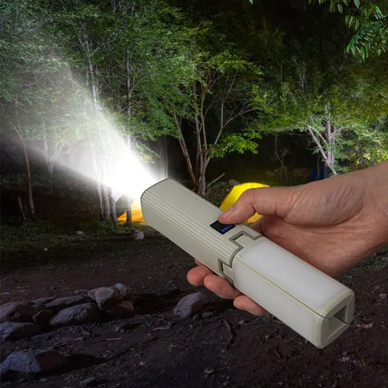 Foldable Camping Lanterns camping light portable lanterns camping lamp Portable Flashlight Rechargeable Outdoor Power Bank Emergency Fishing Tent Lighting Lamps with Hook