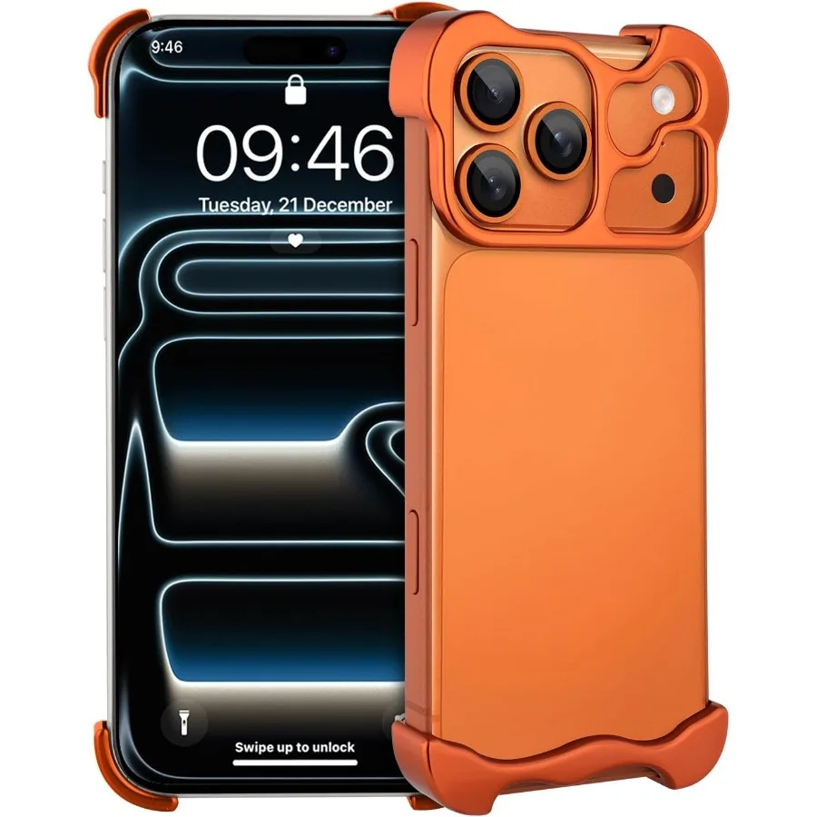 Sleek Metallic Dropproof Tough Cover with Lens Protection