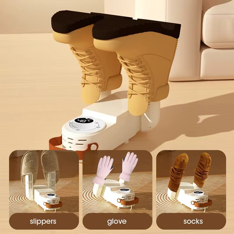 Intelligent Timer Shoe Dryer Adjustable Dryer Quick Drying Deodorizing Sterilizing Shoe Dryer Household Shoe Warmer Heater