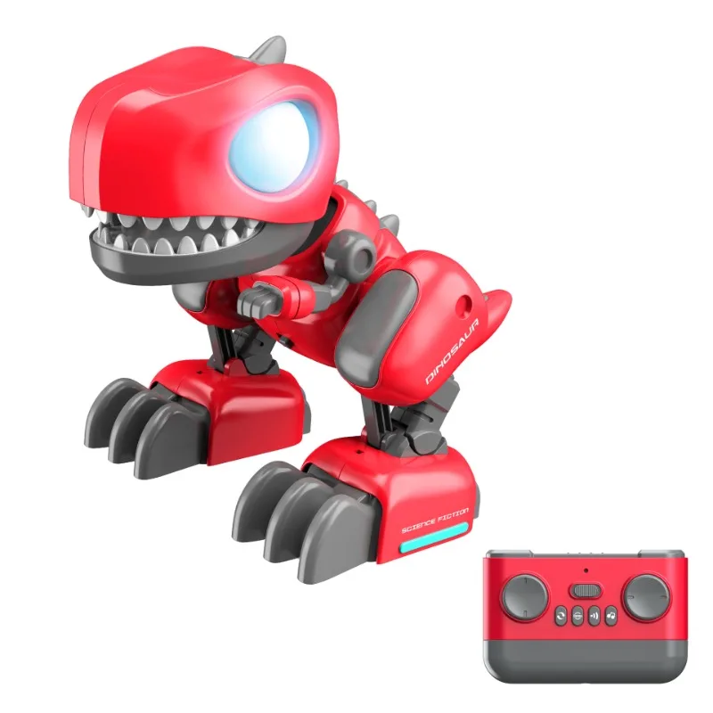 DIY Dinosaur toy Music dance drift Science and educational toys for children LED lighting dinosaur simulates sound Boy gift 6