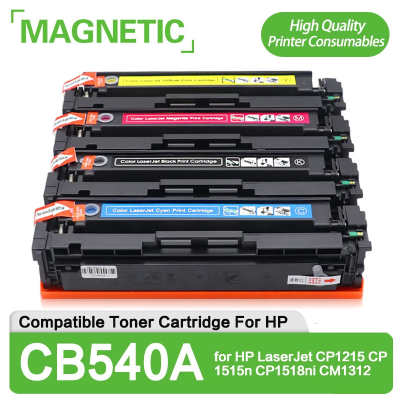 Organizza Ufficio CB540A (2.200 Pagine)/CB541A/CB542A/CB543A (1.400 Pagine) KIT 4 Toner Compatibili Per HP LASERJET CP1210 CP1215-N CP1217 CP1510 CP1514-N CP1518-NI CP1515n CM1312NF-N - Foto 13