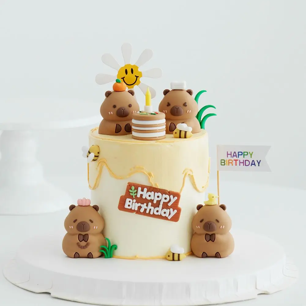 MEZHEN Capybara Décoration De Gâteau Capybara Anniversaire Décoration