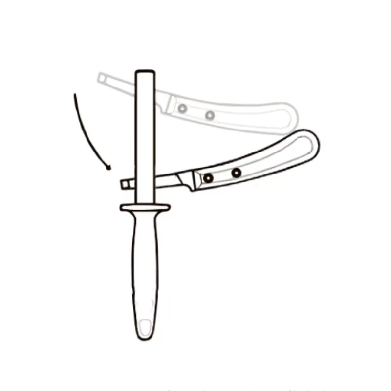 Hoof sharpener, 5-inch (approximately 12.7 cm) Farrier tool polishing rod with diamond coating, keeps horseshoe knives and cutti 4