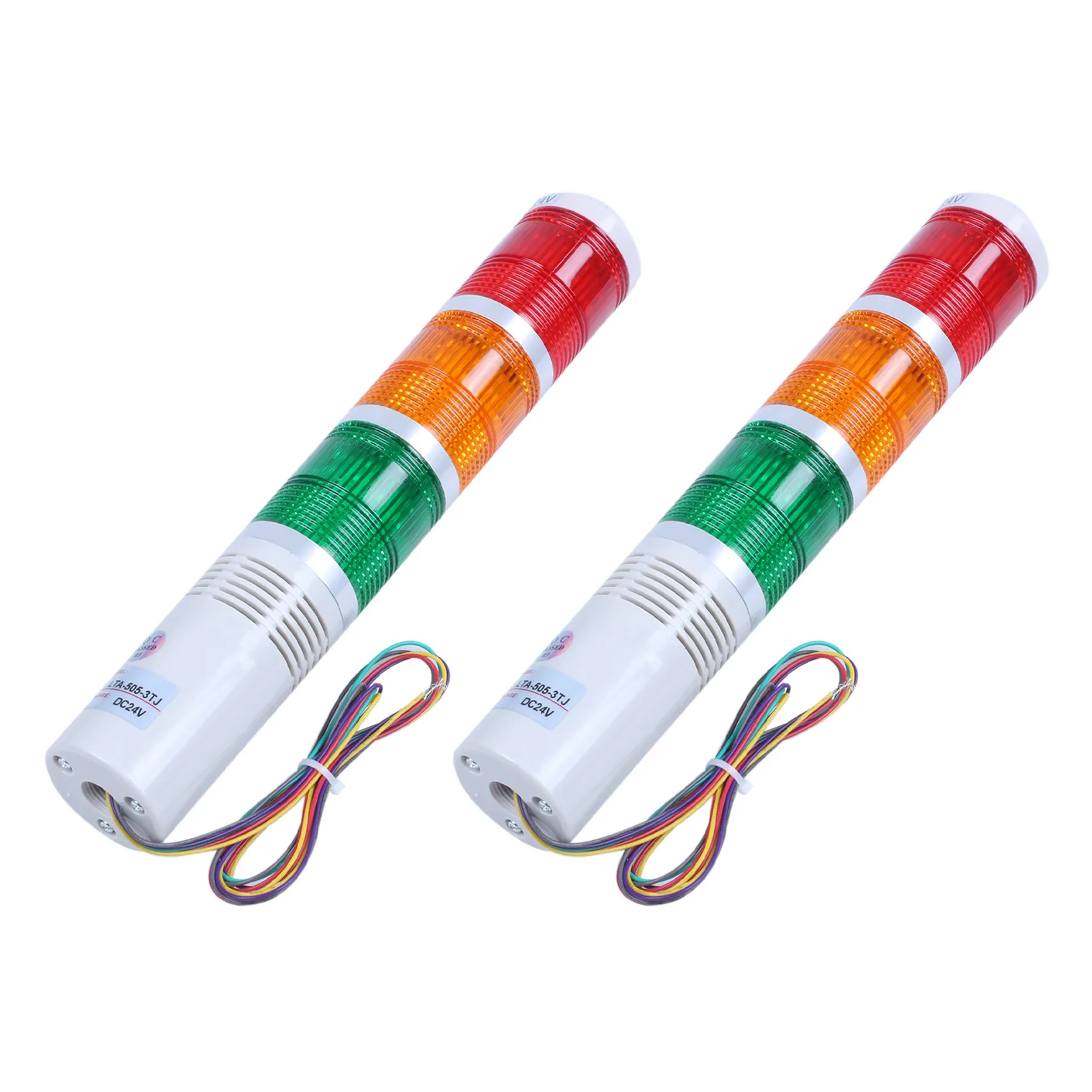 새로운 2X AC/DC 24V 빨간색 녹색 노란색 LED 램프 산업용 타워 신호등