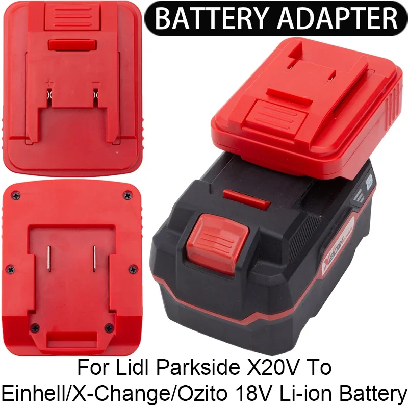 Batterieadapter Einhell Power X-Change Zu Parkside X20V - 18V/20V Konverter Für Elektrowerkzeuge