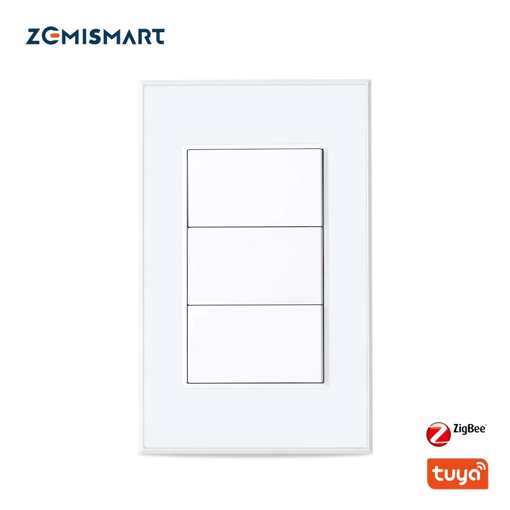 Zemismart Tuya Zigbee Smart 3 Gangs Interruttore Della Luce Interruttore A Parete Brasiliano Alexa Google Home Work Con Homekit