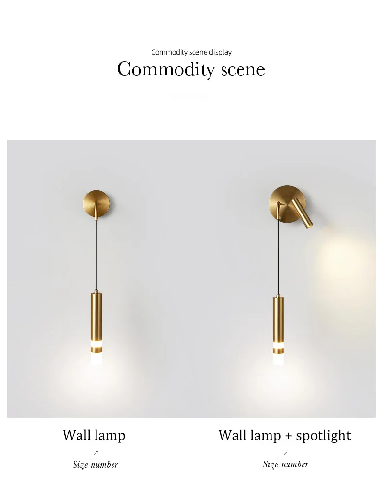 Indoor LED Wall Light Bedroom Bedside Lamp Reading Spotlight Chandelier Postmodern Minimalist Hotel Room Bedside Wall Lamp modern wall lights