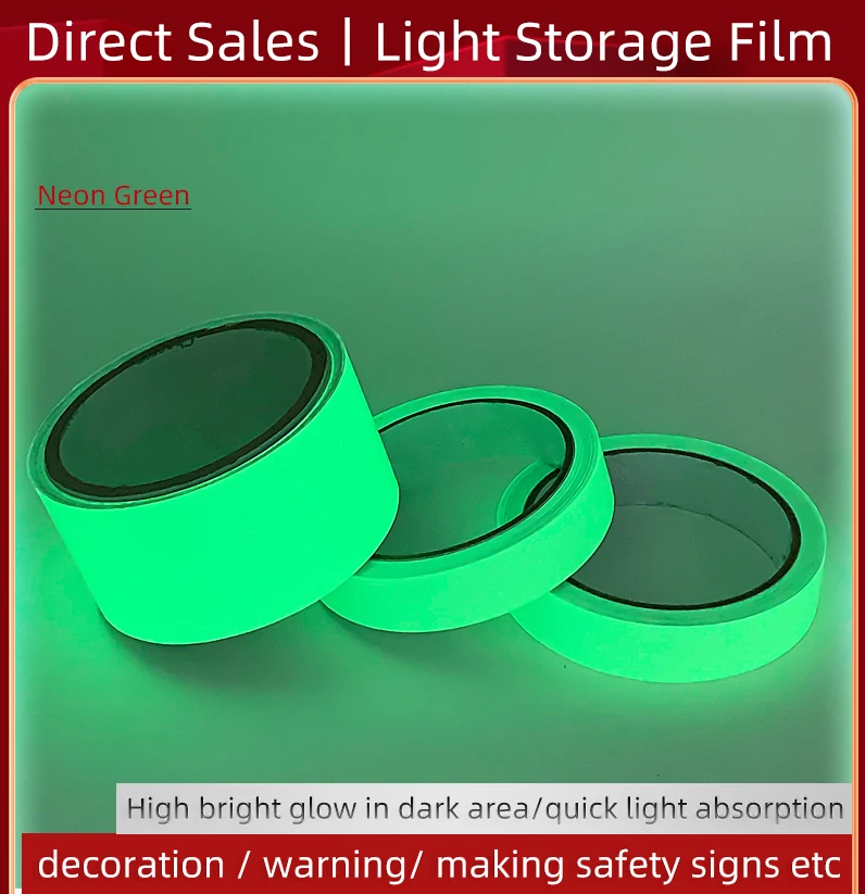 Glow Tape Removable Luminous Sticker Night Self-adhesive Glow Belt Night Warning Tape Safety Security Home Decoration Snaner luminous wall stickers fluorescent tape luminous tape fluorescent stickers