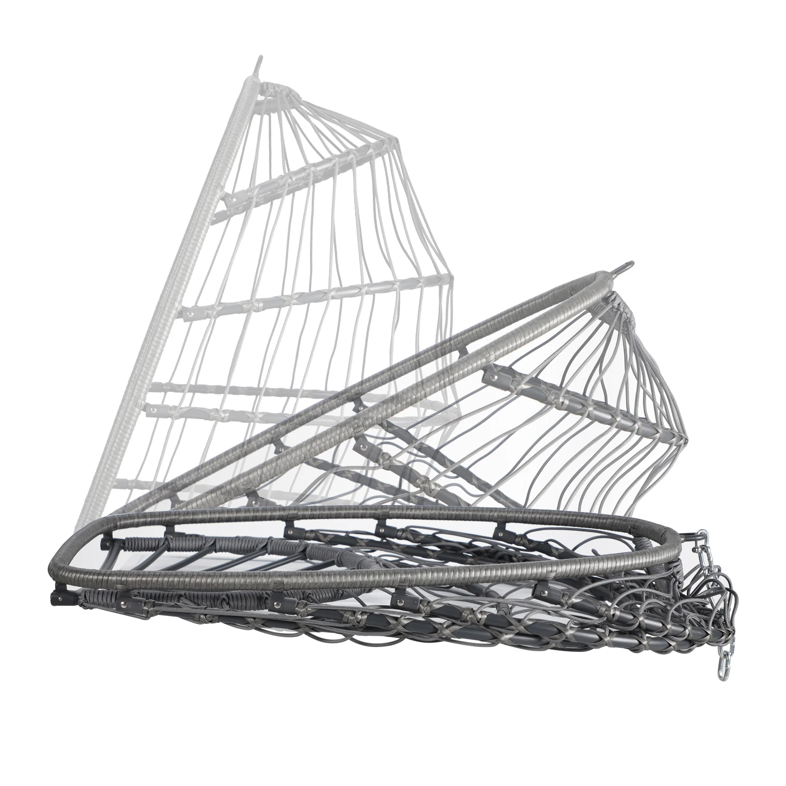 JARDINA Wicker Patio Outdoor Foldable All Weather Foldable Hammock Egg