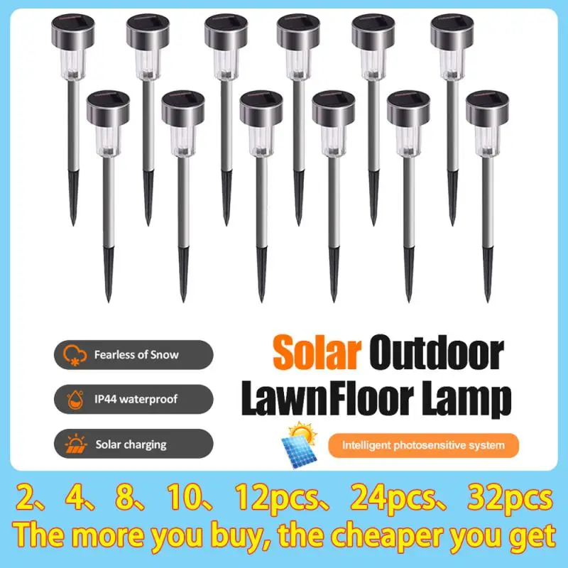 

1~32Pcs Solar Outdoor Lights Garden Lamp Solar Powered Waterproof Landscape Path Outdoor for Yard Backyard Lawn Patio Decorative