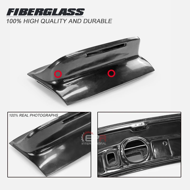 Per Porsche 05-12 911 997 Carrera Coupé Ducktail Ala Posteriore Spoiler Frp Non Verniciato (Misura Carrera Coupé, Non Per Turbo O Targe)