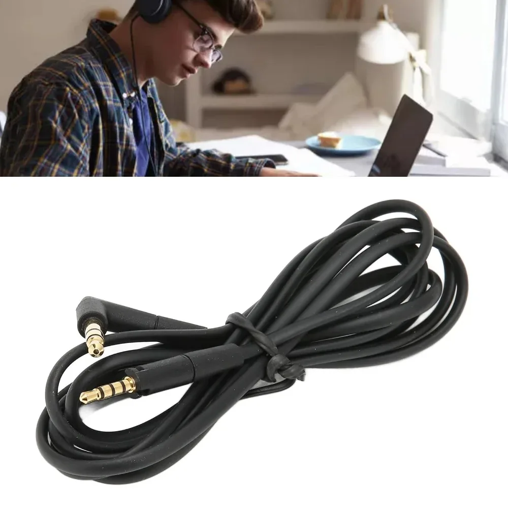 OFC Replacement Aux 3.5mm PVC Cable Extension Cord For Sennheiser Momentum 4 3 2 1 4.0 3.0 2.0 1.0 HD1 Over On Ear Headphones