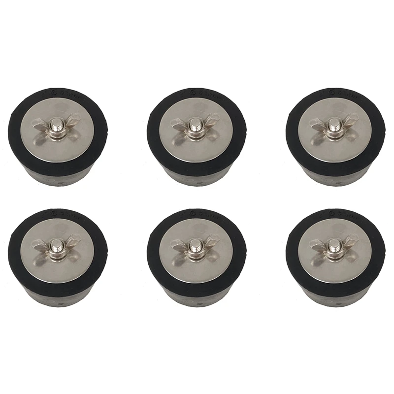 

NEW-6 Pcs Rubber Stopper Plug Swimming Pool Winterizing Plug For 2 Inch Pipe Hole Swimming Pool Accessories Garden Tools