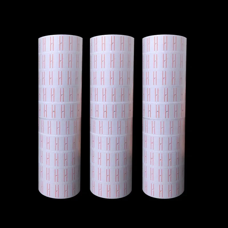 1/2/3/5PC， White self-adhesive price label stickers, office supplies, price paper labels, food labels, 500 labels per roll - 4