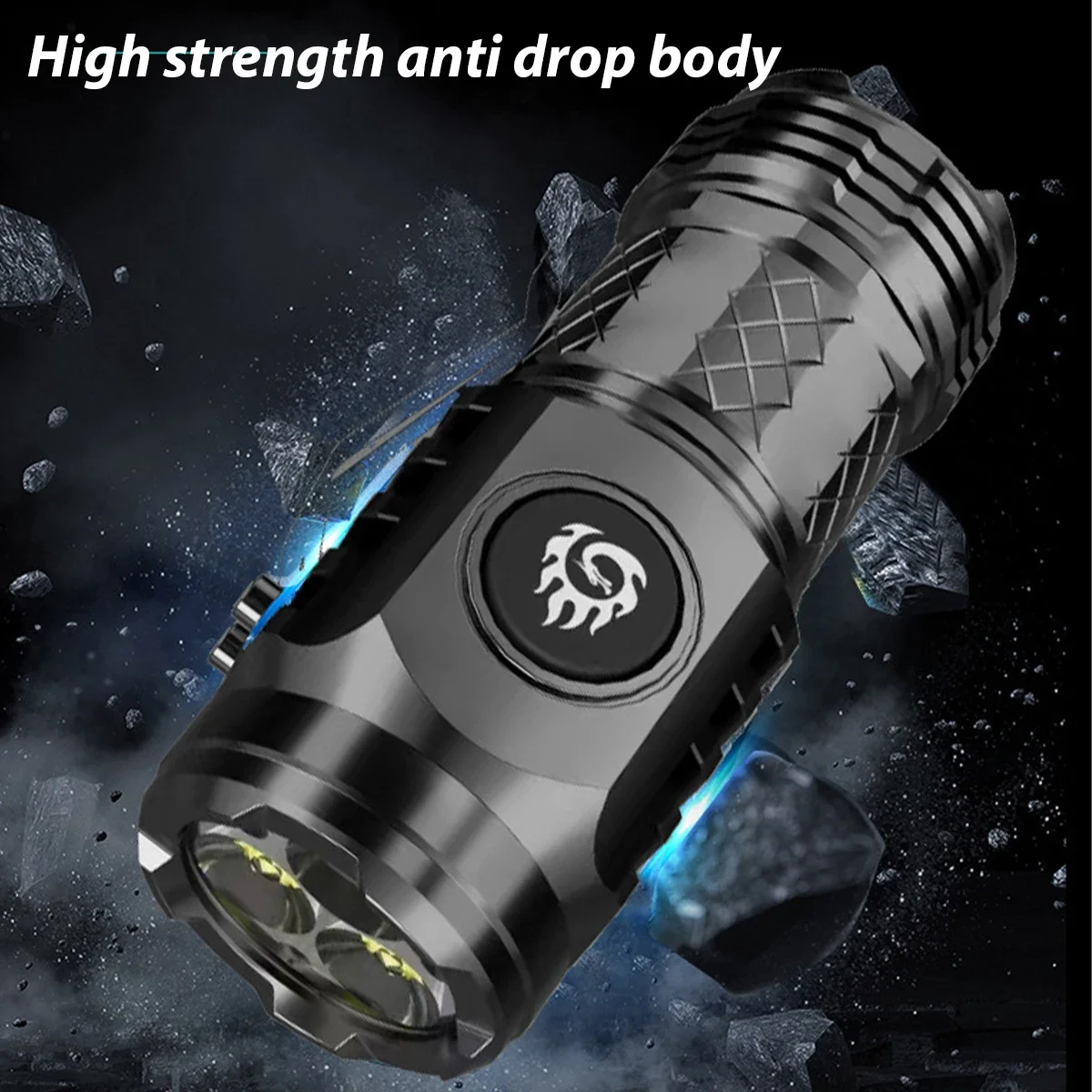 Description Picture 3 of itemHigh Quality 2000LM  LED Flashlight Built-in Battery USB Rechargeable Pen Clip Head Flashlight Waterproof Camping Hiking Torch