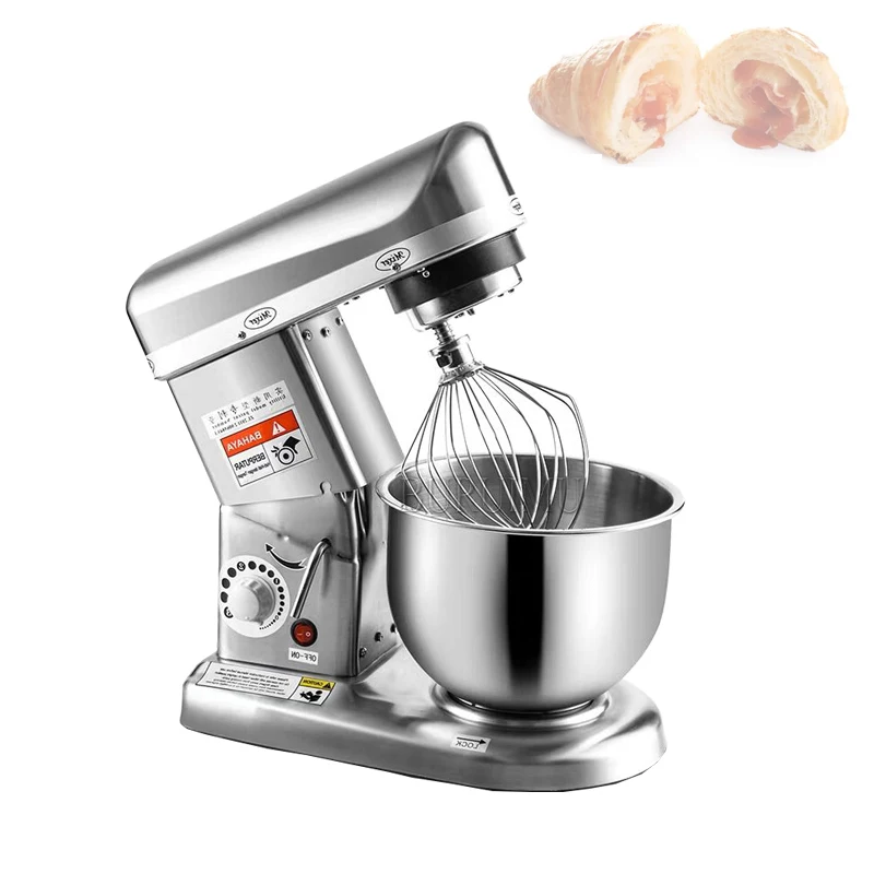 

Stand Mixer With Hook Processor Electric Egg Beater Stainless Steel Dough Cake Cream Food Chef Machine Flour