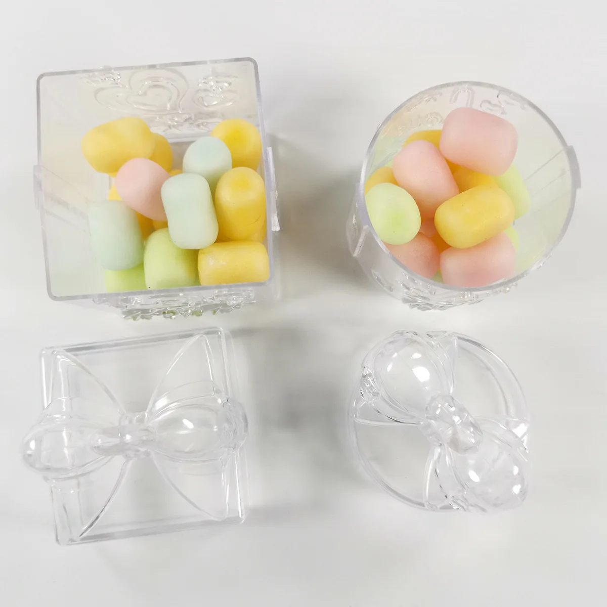 Plastic Jewelry Storage Container  Mini Plastic Wedding Candy Box -  12pcs/set - Aliexpress