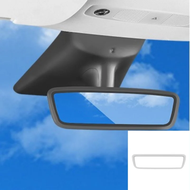 Silicone Central Control Screen Protector Frame Rearview Mirror Protector Cover Display Edge Central parts For Tesla Model 3 Y rearview mirror protector rearview mirror cover rearview mirror