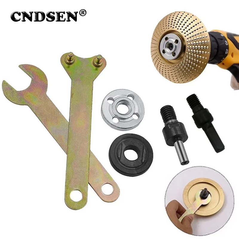 5Pcs Electric Drill Converter Angle Grinder Connecting Rod For Cutting Disc Polishing Grinding Wheel Adapter Accessories 6/10mm grinder adapter converter and platen set m14 m10 angle grinder accessories for polishing pads backer plate drill bits cutting