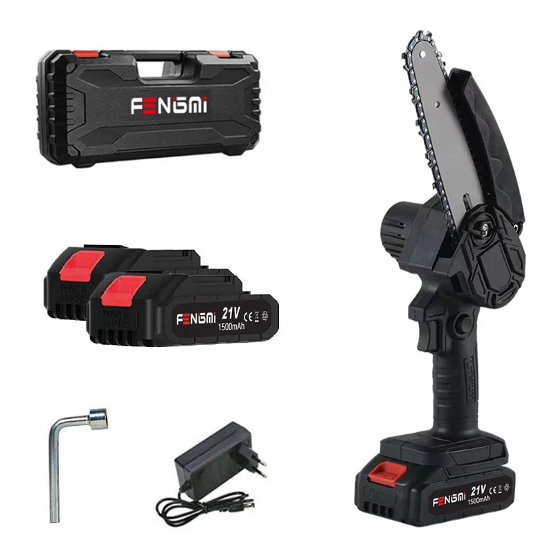 

FENGMI 6-inch wireless mini chainsaw charging chain saw saw portable precision tool saw straight sweep