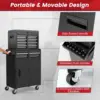 Tool Chest Cabinet Rolling- Heavy Duty Material & Lockable Top-Box & Storage Cabinet for Garage and Workshop - 5-Draw 5