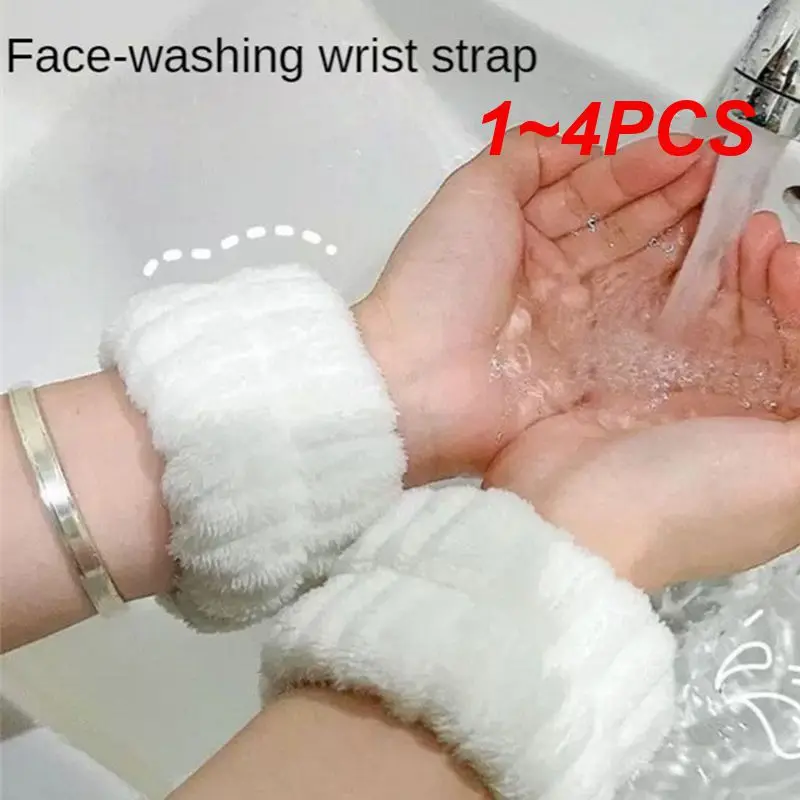 

1~4PCS Absorbent Wristband Versatile Durable Multi-functional Convenient Comfortable Arm Sleeve For Washing Face Wash Wrist Band