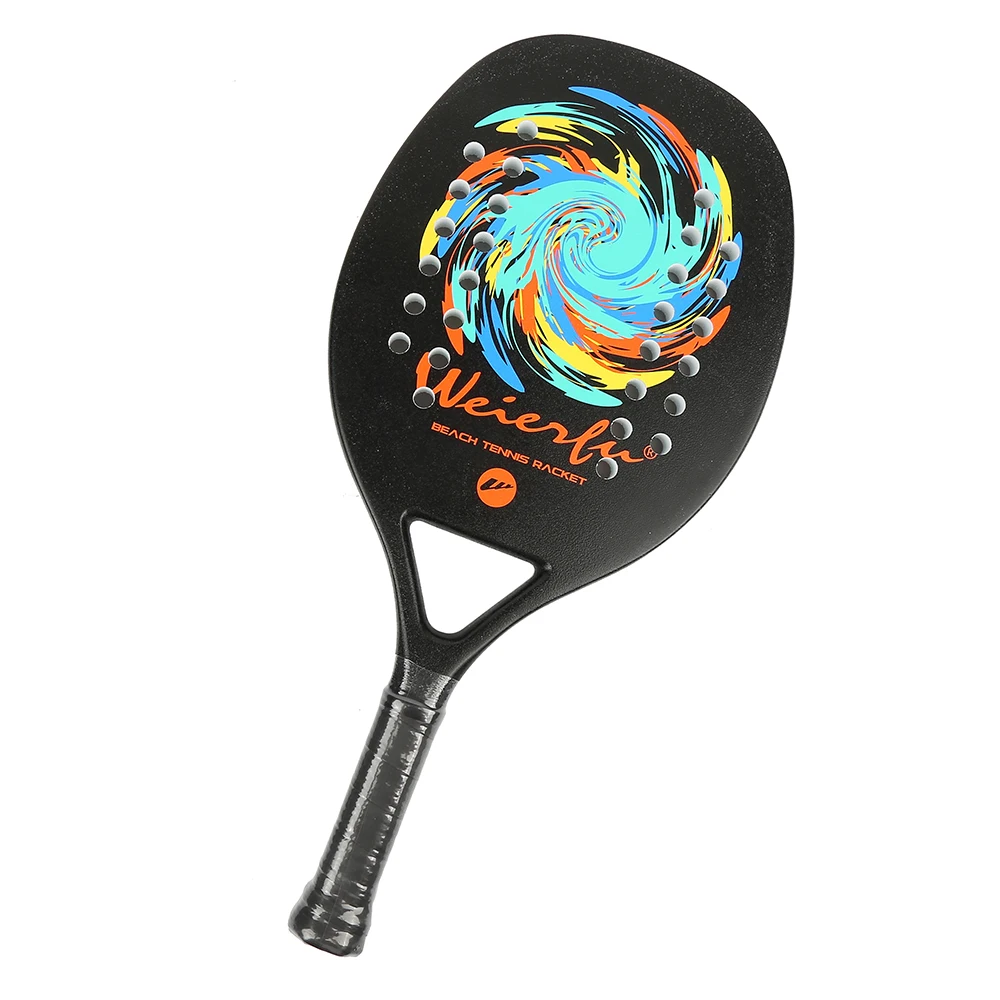 carbon fiber beach tennis racket EVA soft surface tennis racket with storage bag