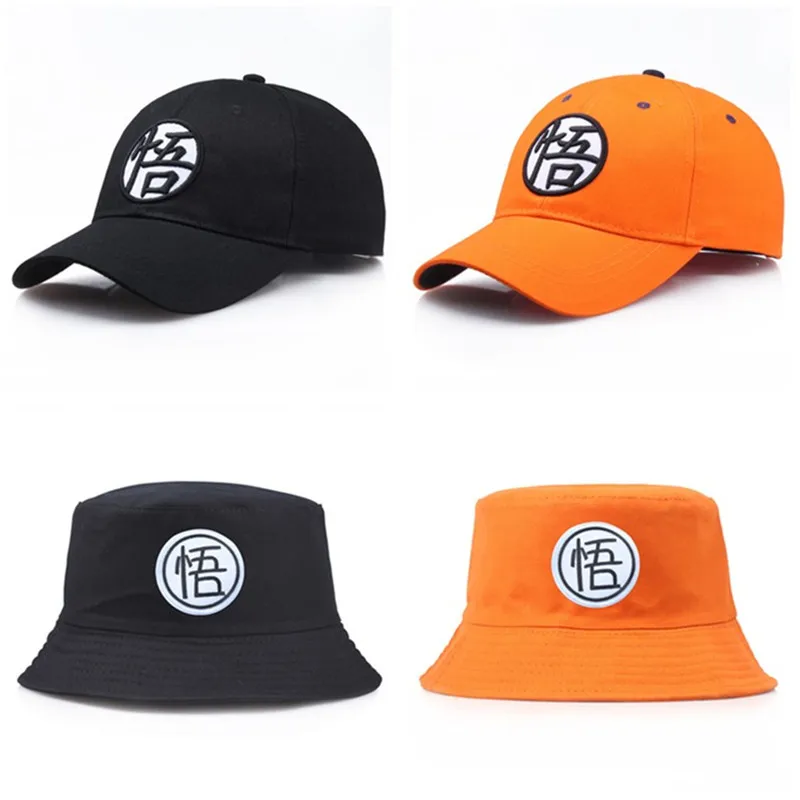 Anime Hat Cosplay Son Goku Unisex Panama Cap Outdoor Fishing Fisherman Hat Casual Beach Baseball Cap Sun