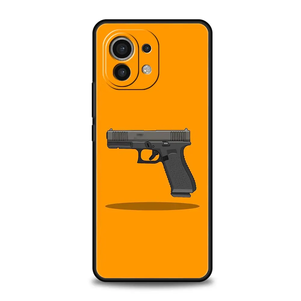 Cool Cartoon Gun Soft TPU Phone Case Cover