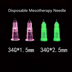 Mesotherapy Needle 34g 1.5mm 2.5mm For Beauty injection syringe filler Safety Wrinkle Removal Hypodermic Needle Microneedles