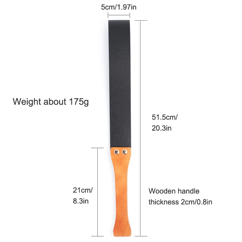 Black Flogger Leather Bdsm Whip Wooden Handle Spanking Paddle Slave Adult Sex Toys for Womans Bondage Restraints Whips Sex Shop