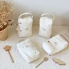 Embroidered Mommy Bag Hangable Stroller Zipper Portable Diaper Wet Bag Storage Bag 6