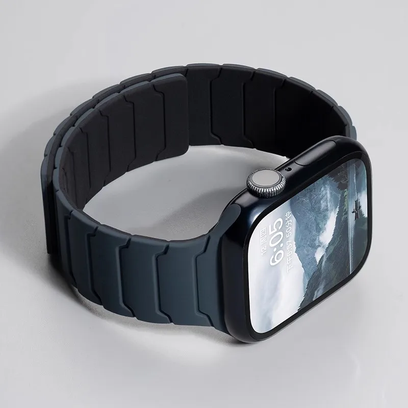 Magnetic Silicone Apple Watch Band Replacement Strap