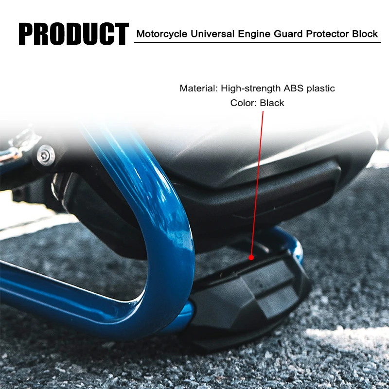 R1200GS R1250GS Engine Crash Bar Protector Bumper Guard Decorative Block For BMW R1200 GS R1250 GS LC ADV Adventure 2004-2022