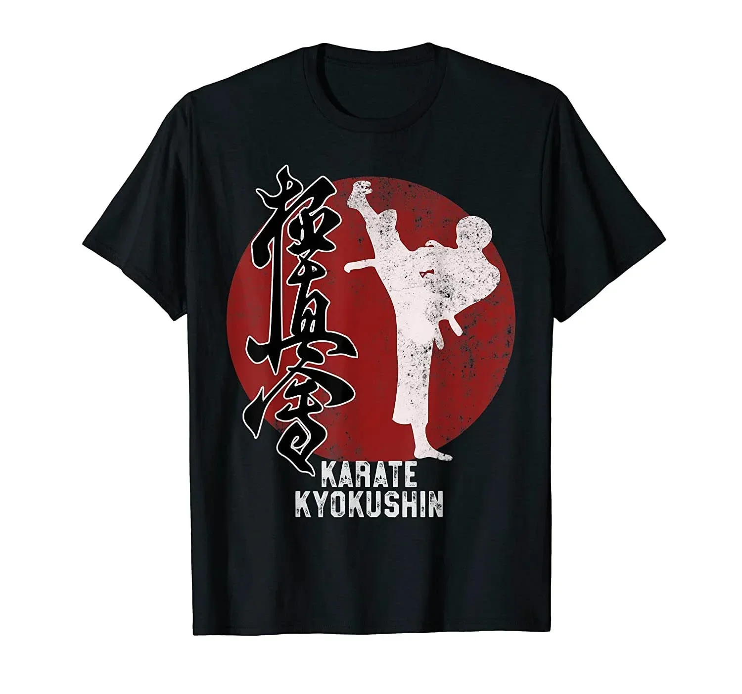 

Anime Streetwear Japanese Kyokushin Karate Martial Art Gift harajuku graphic oversized new Men Cotton Tshirt Tees Tops summer