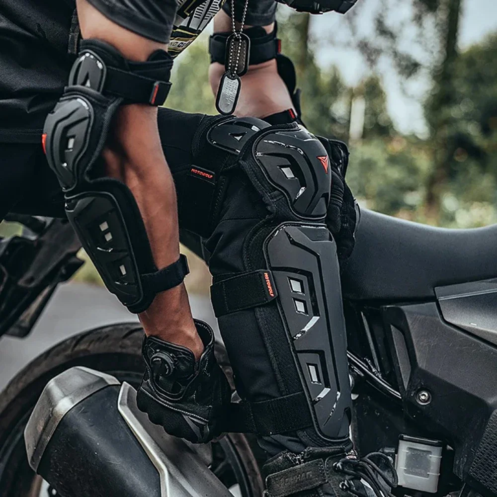 Motorcycle Knee Protector Set Cycling Knee Protector Elbow Four Seasons Pads Universal Motorcycle Protective Equipment