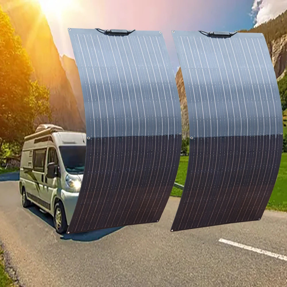 

flexible solar panel 12v 240w 120w kit complete photovoltaic panel for car camper boat home system EU RU USA warehouse shipping