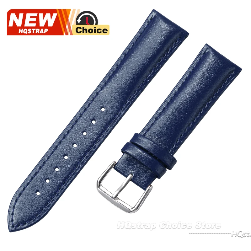 Luxurious Genuine Calfskin Leather Watchband - Soft and Stylish Accessory