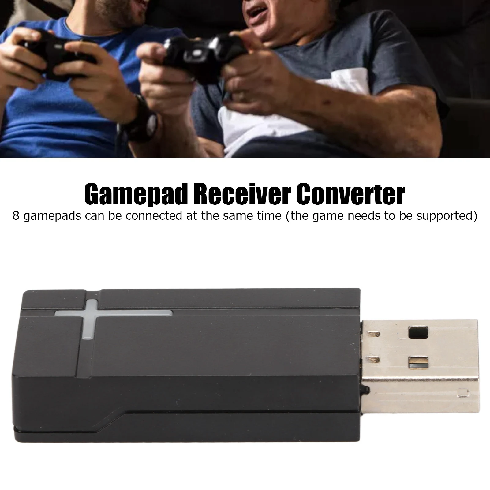Game Controller Adapter Gamepad Receiver Converter Controller Adapter Plug and Play 2.4G Wireless Gamepad Receiver For PC Laptop