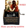 You Are My Sunshine Music Box Black Wooden New Design Friend Husband Wife Girlfriend Daughter Birthday Christmas Cute Gifts 5