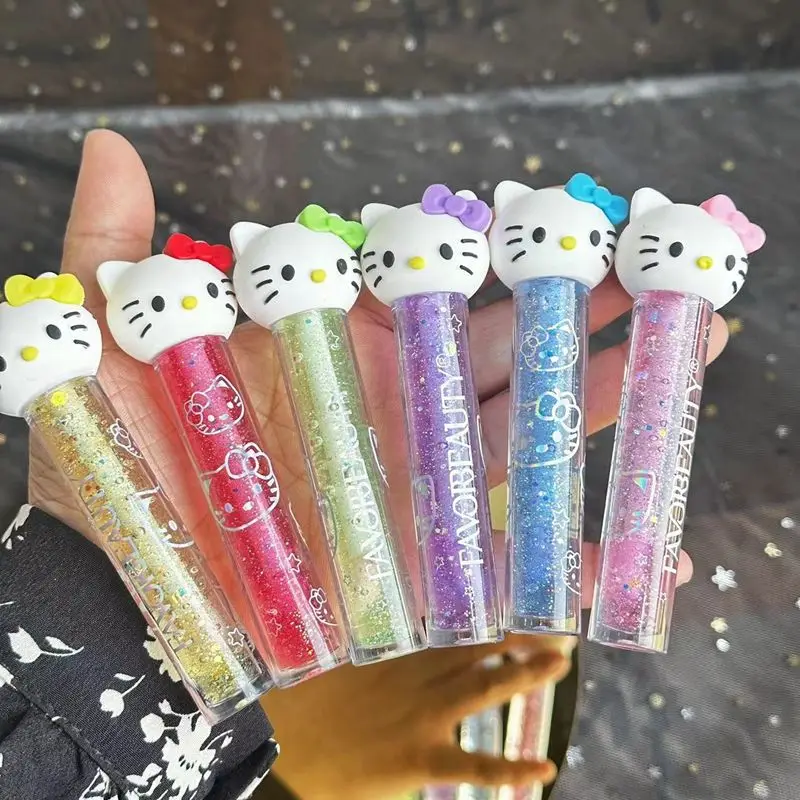

4 шт./6 шт., глянцевый блеск для губ Sanrio для девочек