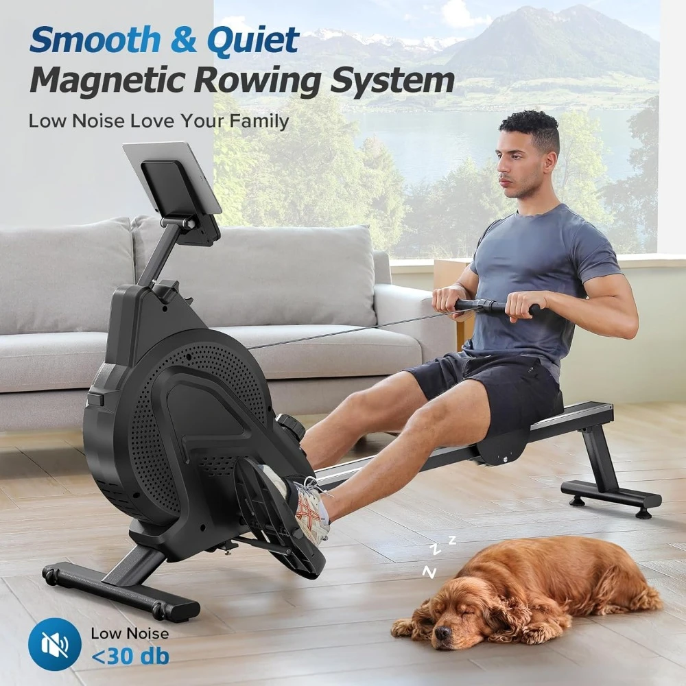 Rowing Machine for Home Use and Cardio Training Diet LCD Monitor Exercise Fitness Equipment Exercises Gym Exercise Large Body