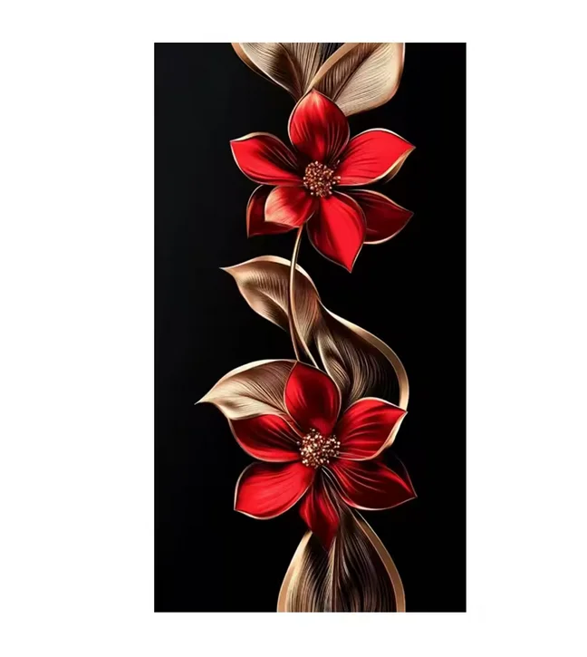 5D DIY Diamant Kunst Malerei Schwarz Gold Rote Blumen Kreuzstich Kits Vollquadrat Strass Mosaik Stickerei Home Dekoration – Detail 11