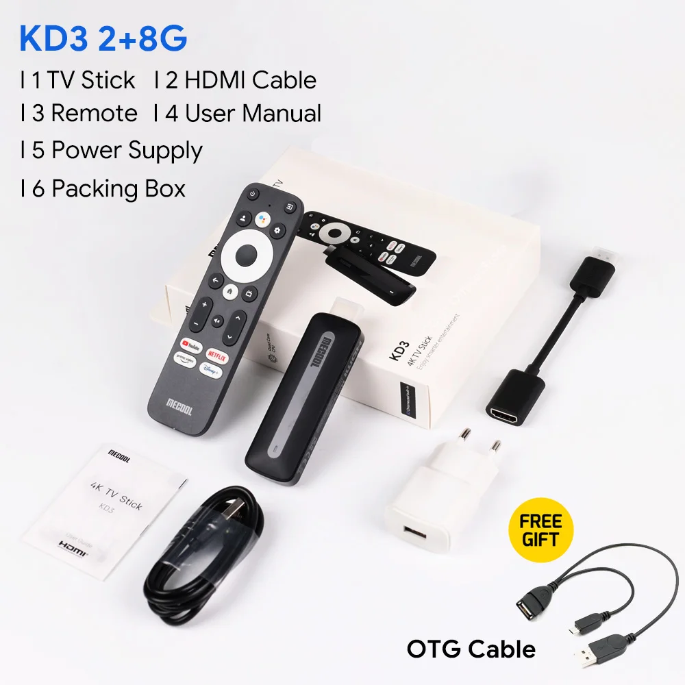 Mecool Kd3 Android 11 tv Vara com Dolby Áudio Certificado do Google Stream Media Receiver Home Media Player Mais 8g Certificado do Google - Image 5