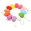 24 Pcs Plastic Easter Eggs Hanging Door nament Outdoor Decorations Kids Craft For Decorating Spring Party Festive Toy 3