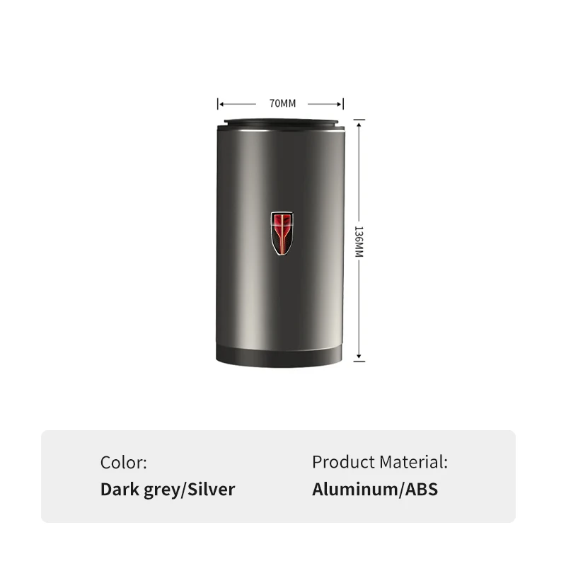 Car Trash Bin Alloy Garbage Car Ashtray Box Auto Accessories For Hongqi H9 HS5 H5 H7 E-HS9 E115 HS7 LS7