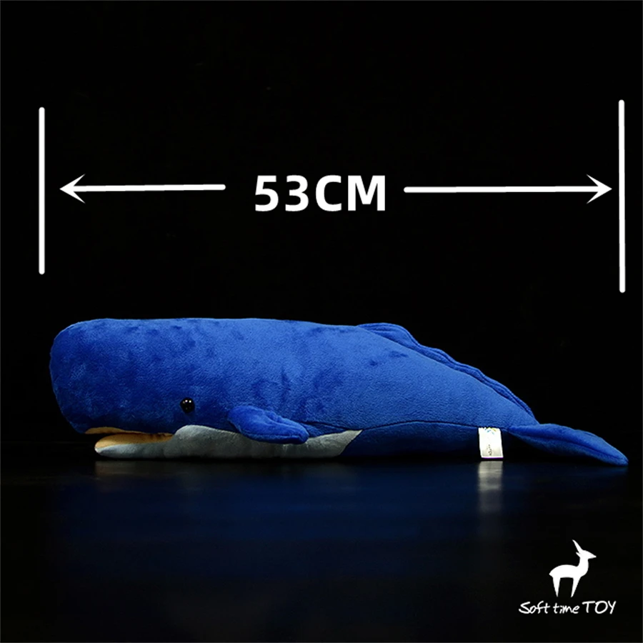 Sperm Whale High Fidelity Anime Cute Cachalot Plushie Pottwal Plush Toys Lifelike Animals Simulation Stuffed Doll Kawai Toy Gift 2
