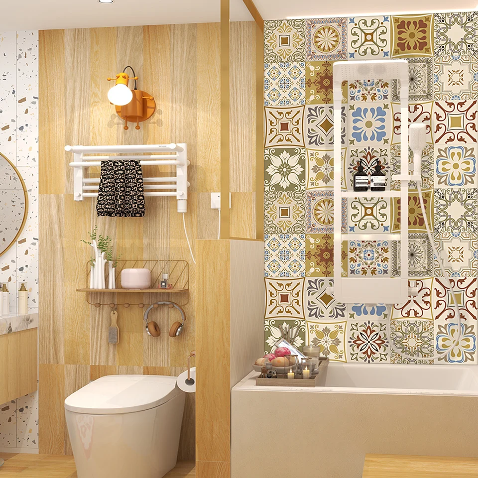 Piastrelle Autoadesive Per Cucina - 10 Fogli, Effetto Legno E Metallo, Facili Da Applicare - Foto 8