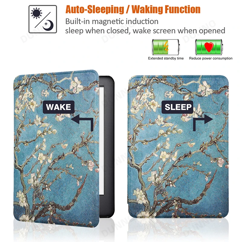 For Kindle Paperwhite 6/7/10/11th All-new Kindle 10th 11th Case Cover Funda Protective Shell Flip E-book Capa kindle case,ereader cover,ereader case