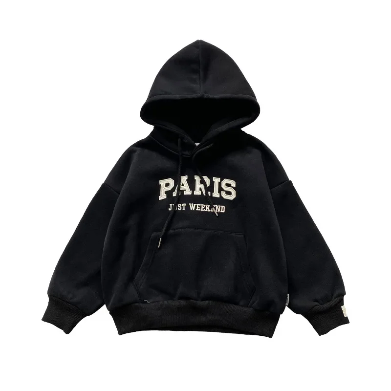 Korean Style Loose Letter Print Hooded Newborn Baby Hoodies Long Sleeve Autumn Winter Infant Sweatshirt for Boys Girls girl sweatshirt,kids sweatshirt